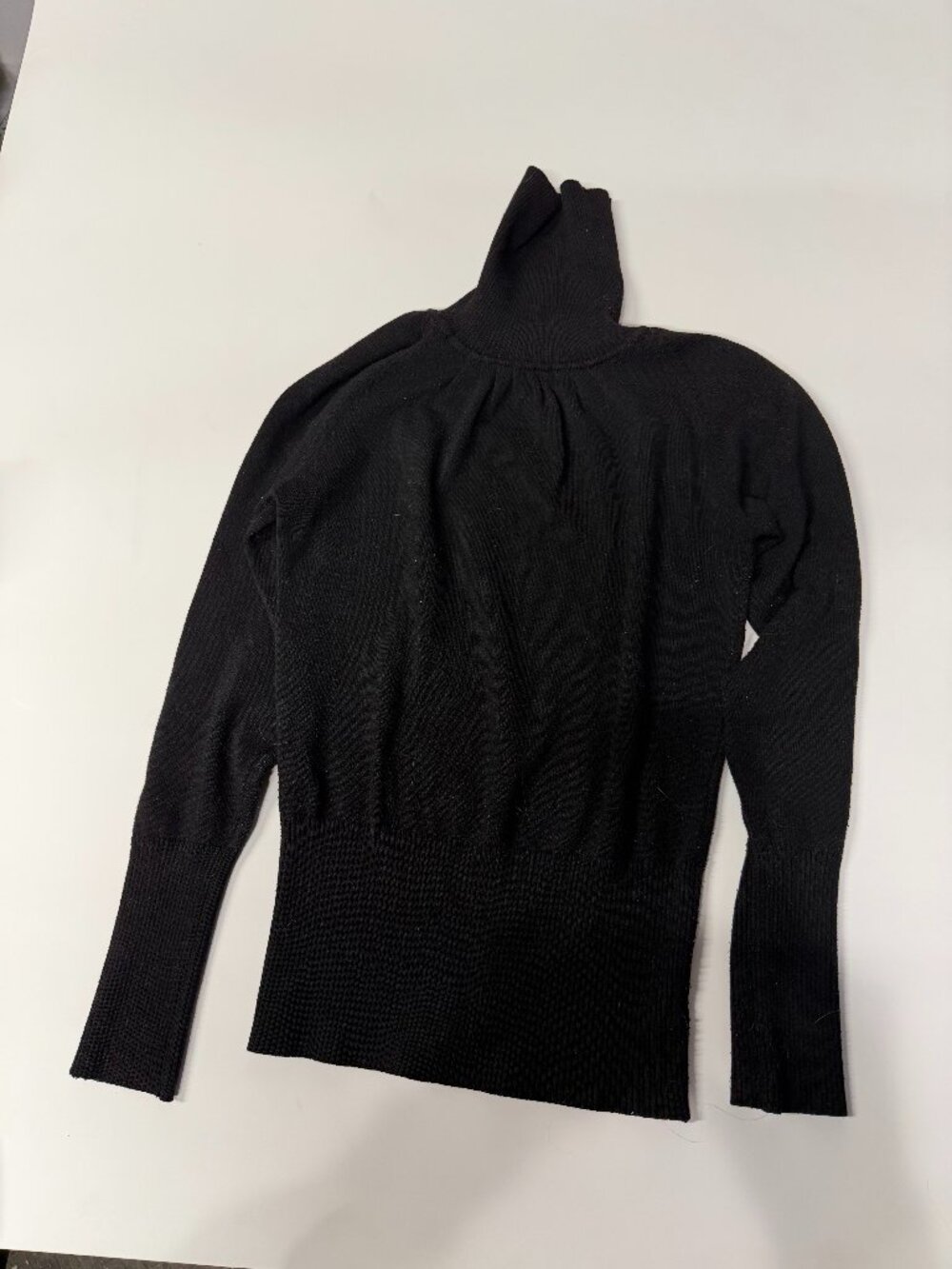 Poof Vintage Y2k Black Turtleneck Knit Sweater-Small